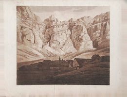 Leukerbad Neujahrsblatt 1816  mit Ansicht