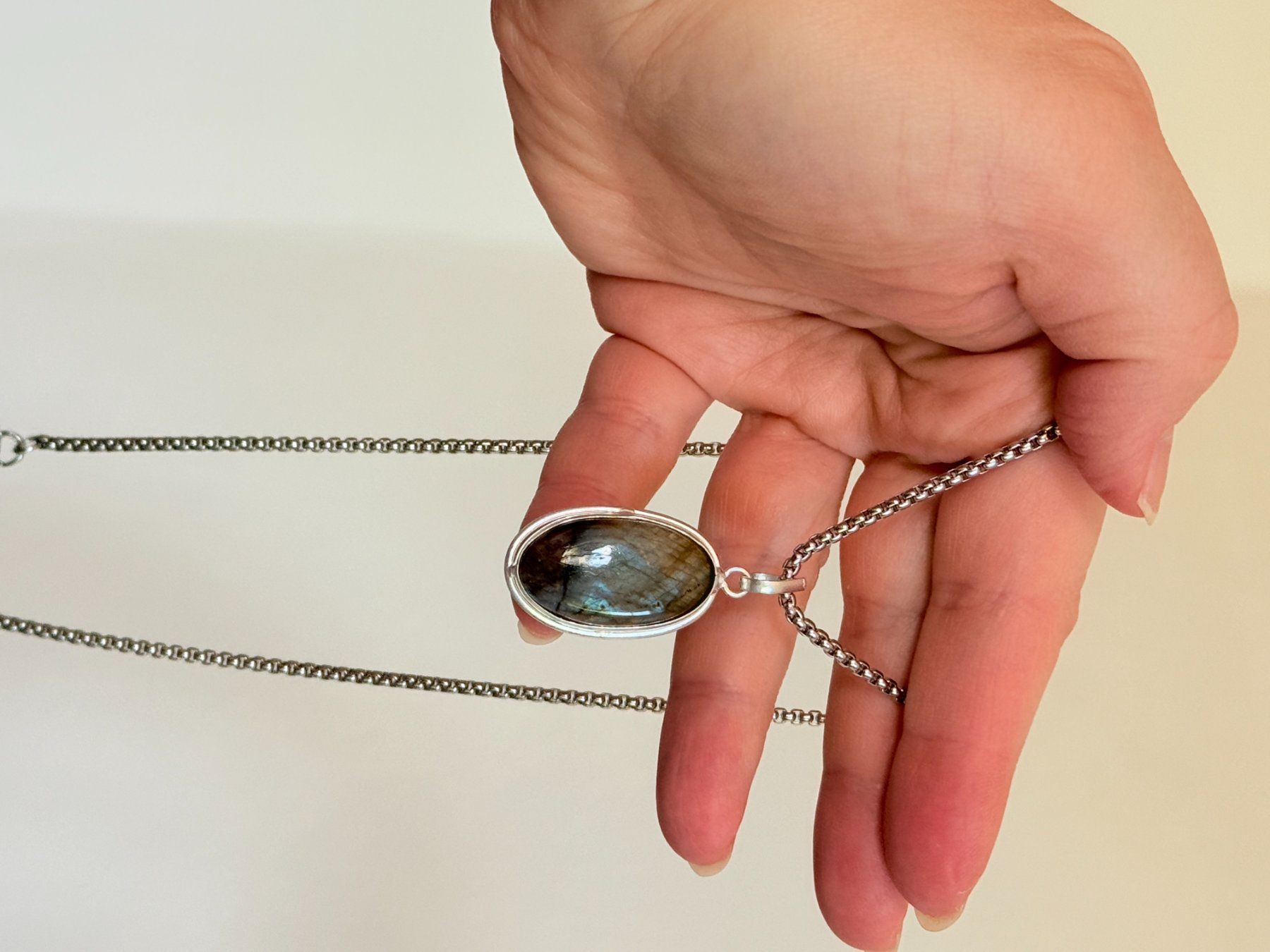 Ketten: Collier labradorite, élégant et tendance ✨ – Neu und originalverpackt aus Genève von AWWA 2