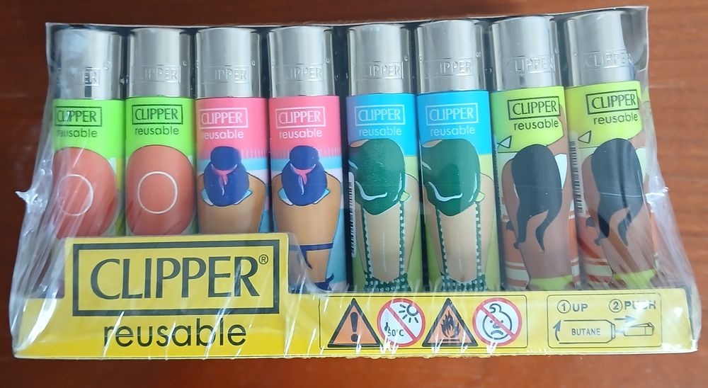Briquets Clipper collection - x4 briquets - Modèle Owls - Briquet Clipper/Briquet clipper