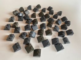 LEGO - 50 - GRAUE - DACHSTEINE - 2 X 2
