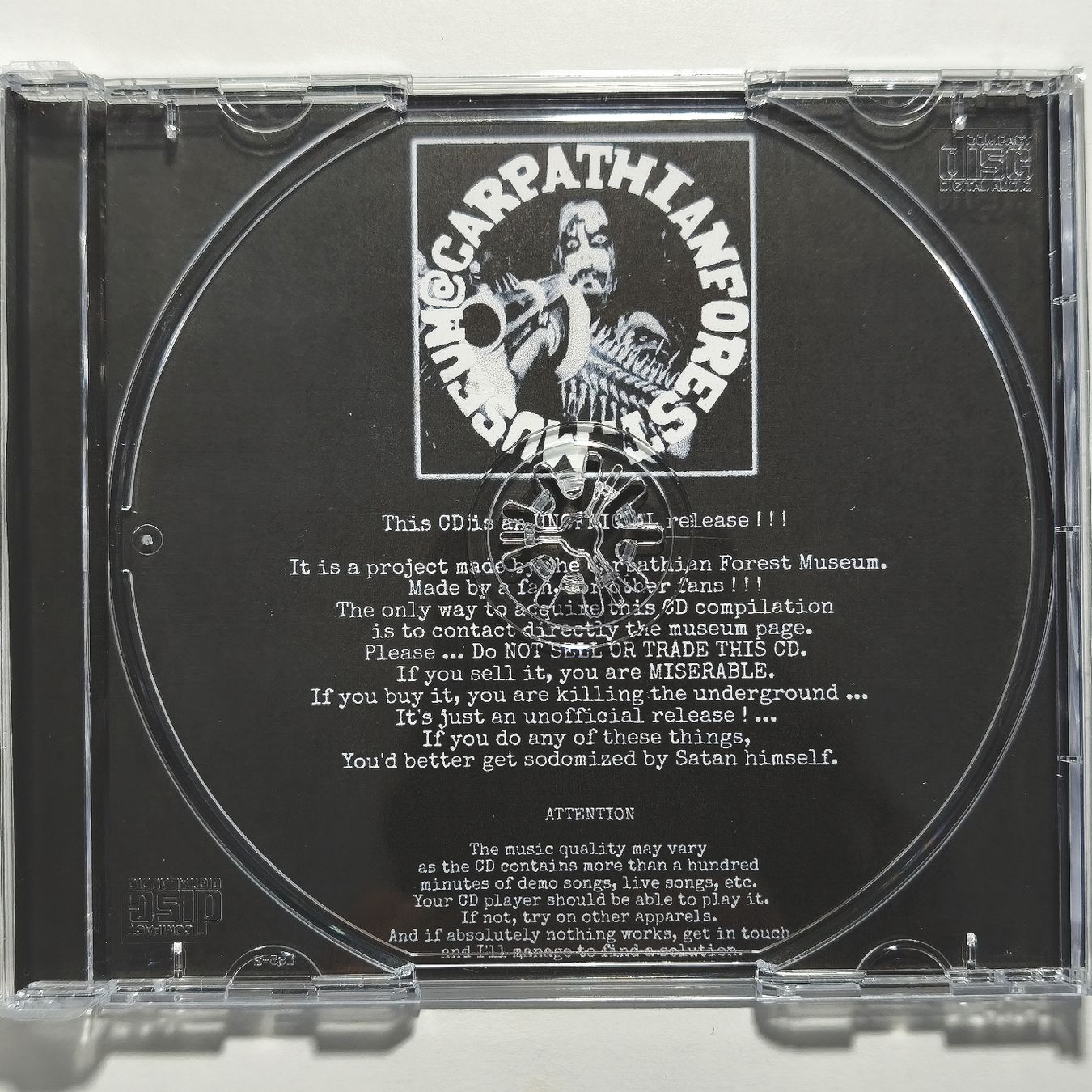 CDs: Carpathian Forest CD compilation hand numbered black metal – D'occasion à La Chaux-de-Fonds par eth_v2jd 4