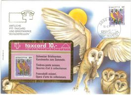 Taxcard im Sammelkuvert Eulen