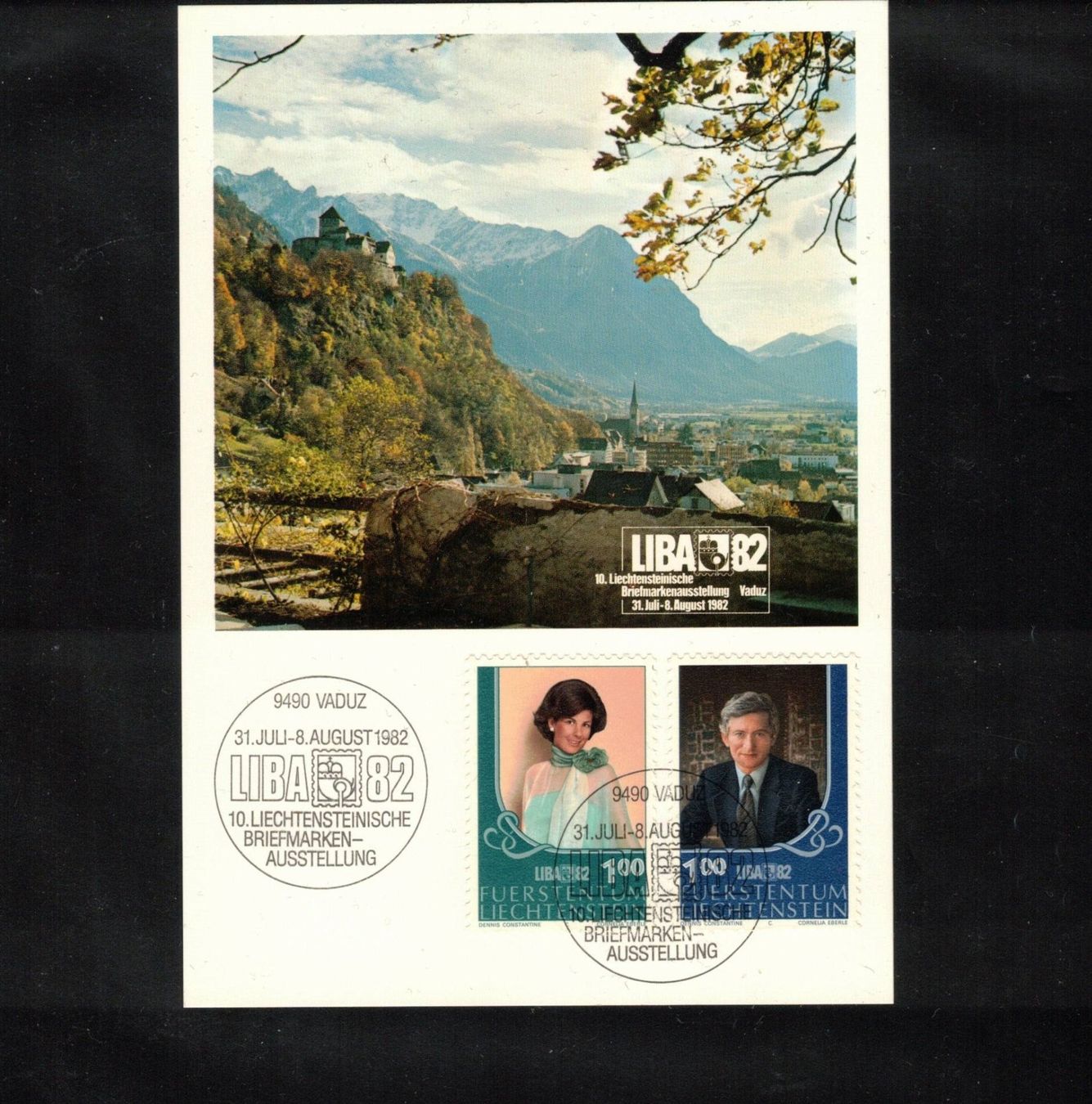 Alle Briefmarken: 1982 Karte LIBA 82 aus ABO – Neu (gemäss Beschreibung) aus Rheinau von loxis