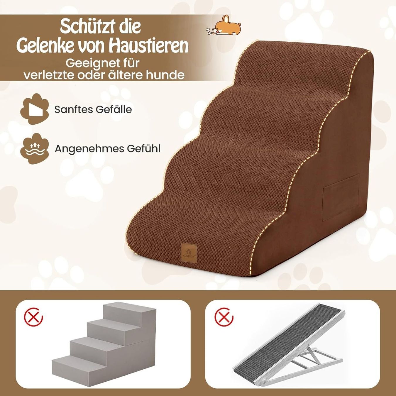 Altro in Accessori per animali: COSTWAY Hundetreppe 4 Stufen – Nuovo e nell'imballaggio originale da Bottighofen venduto da zaap 3
