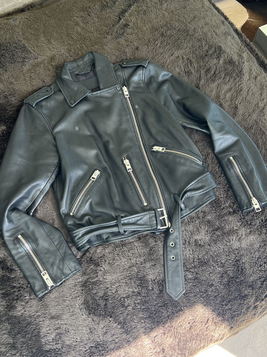 Allsaints Giacche: Allsaints Balfern Biker Lederjacke Schwarz – Usato da Kilchberg ZH venduto da ellie.