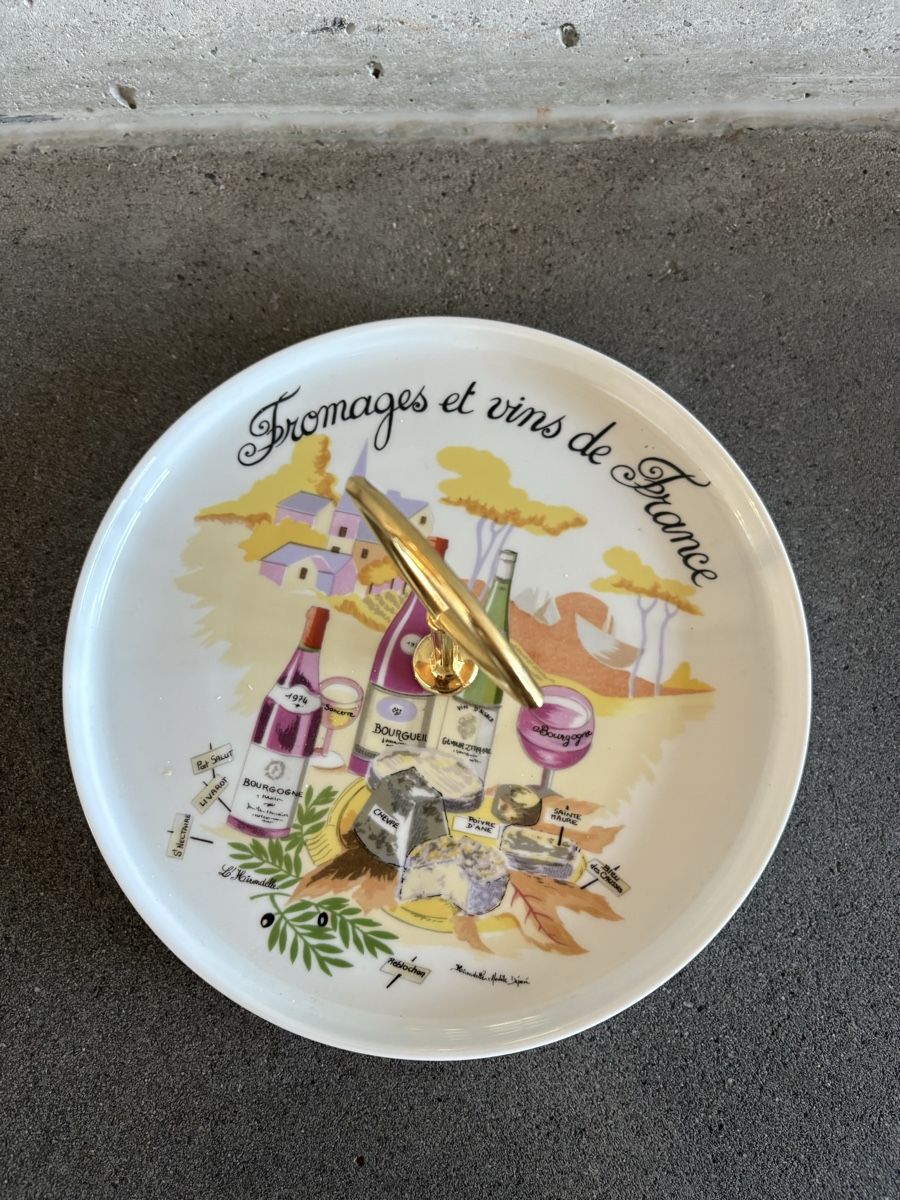 Plat à Fromages Et Vin Vintage Hirondelle – Porcelaine Pillivuyt Mehun, 27 Cm