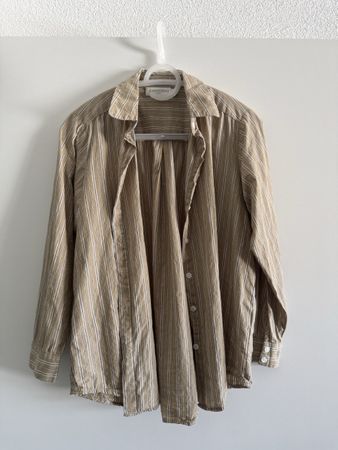 LE PETITE ÉTOILE Damen Bluse Streifen Grösse L getragen