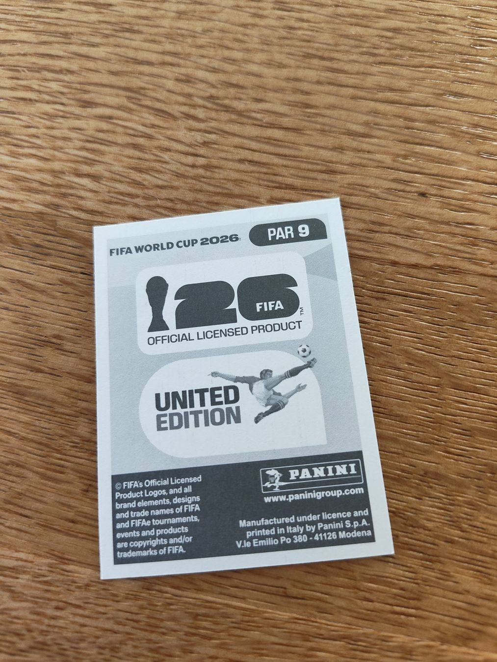 Panini Carte collezionabili: Panini Wm 2026 Par9 – Nuovo (secondo la descrizione) da Lieli venduto da Maholo 1