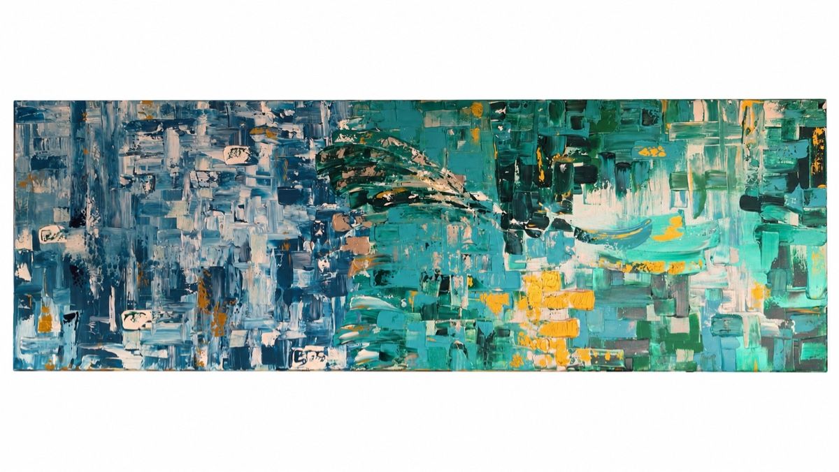 Gemälde: Abstraktes Gemälde 60x150 cm – Neu und originalverpackt aus Hochdorf von lan_lp98