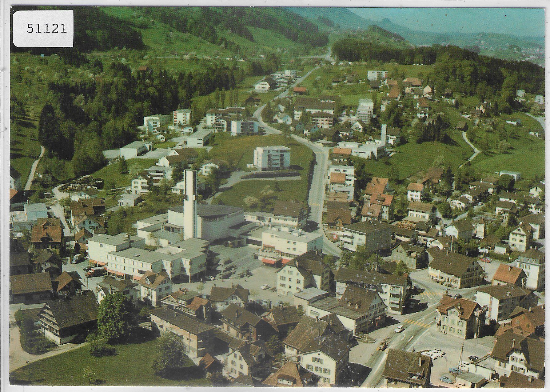 Cartoline postali: Flugaufnahme Pfäffikon SZ – Usato da Ettingen venduto da Kartenplanet