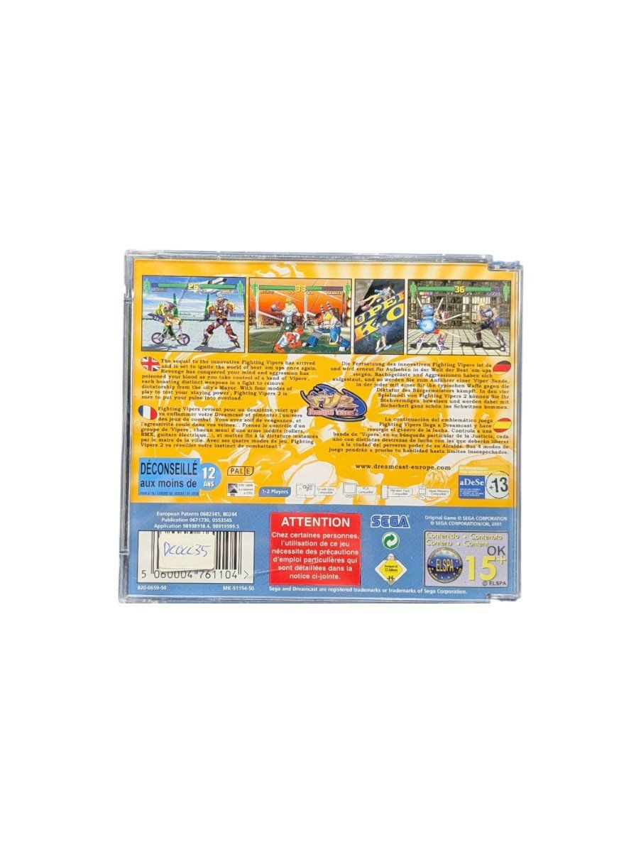 Sega Giochi: FV2 Fighting Vipers 2 Dreamcast – Usato da Domat/Ems venduto da IsseldorsShop 1