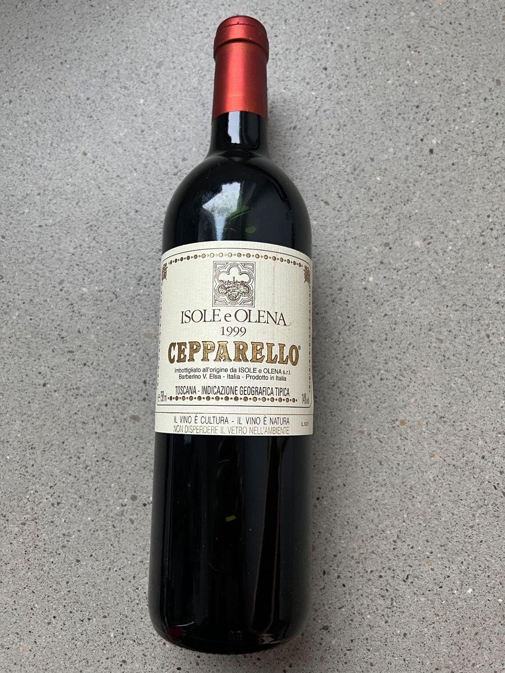 Vino: Cepparello 1999 Isole e Olena – Nuovo (secondo la descrizione) da Beinwil am See venduto da isole 1