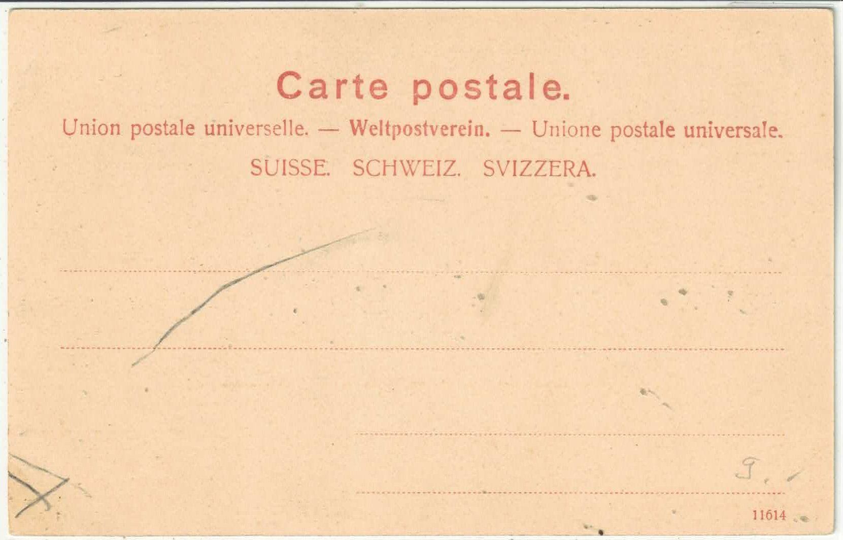 Cartoline postali: Auf dem Eigergletscher - Schlittenfahrt - animee – Usato da Ettingen venduto da Kartenplanet 1