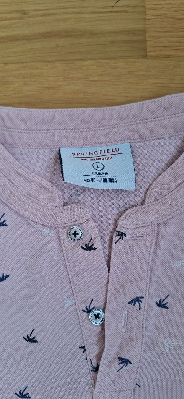 Polos: Springfield, polo rose – Neuf avec emballage d'origine à Lussery-Villars par pousinete02 1