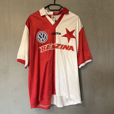 Slavia Prag Trikot 1994/1996 Adidas Vintage Benzina