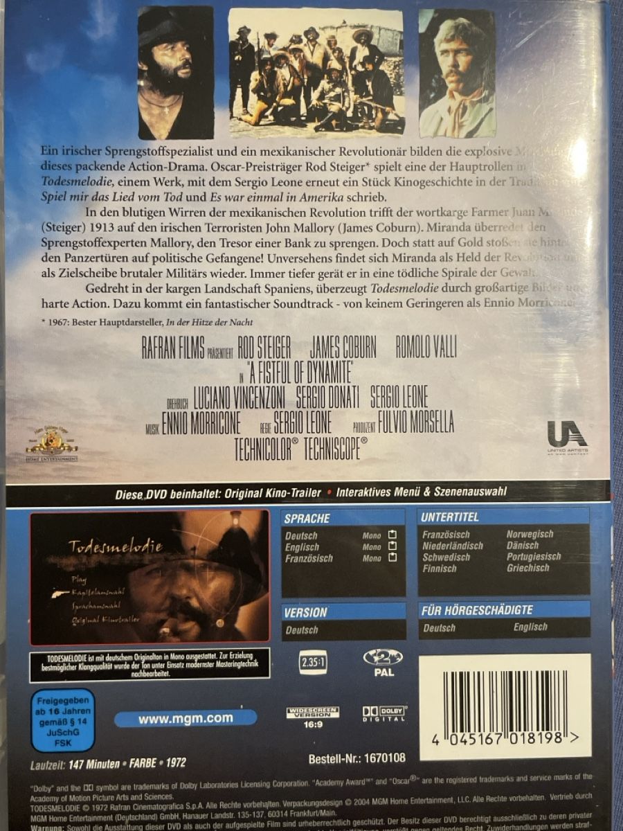 Tutti i DVDs: Todesmelodie  (1971) – Usato da Waldenburg venduto da Mimily33 1