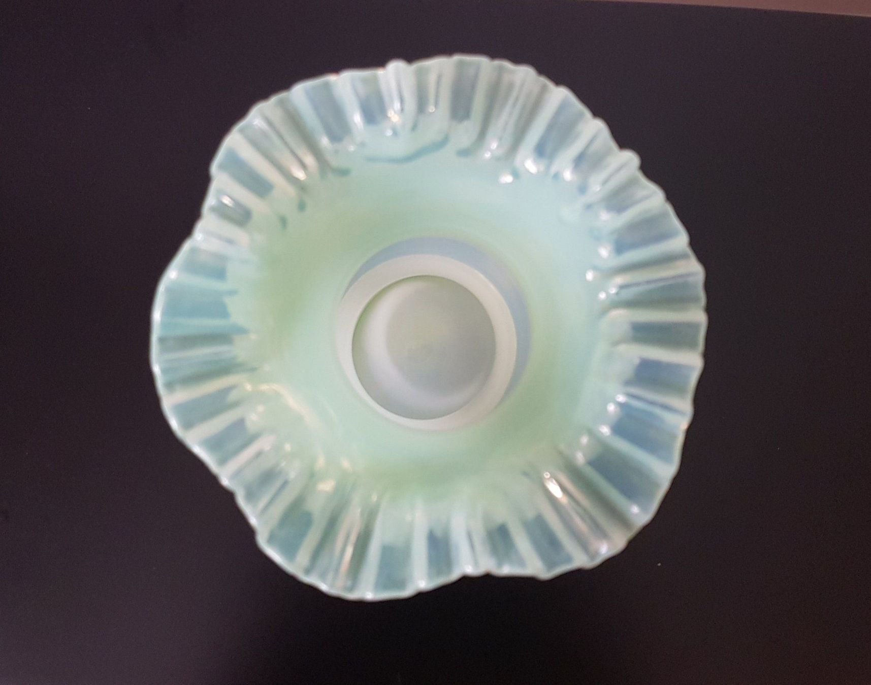 Vasi & Recipienti: Opalinglas Vase Aquamarin Jugendstil – Usato da St.Gallen venduto da Puppa 2
