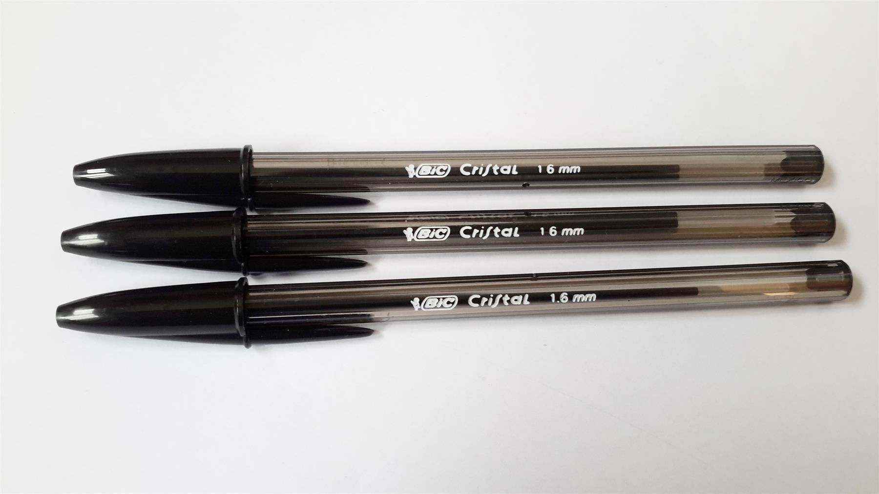 Penna & Evidenziatori: Kugelschreiber, 3er, BIC Cristal schwarz – Nuovo e nell'imballaggio originale da St. Gallen venduto da cointec 3