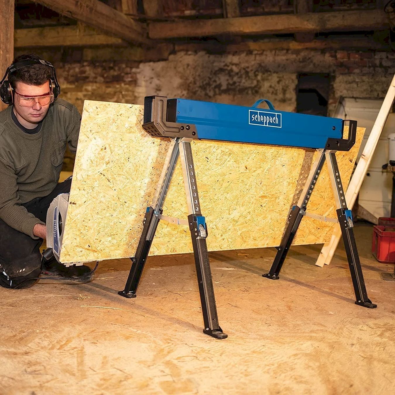 Scheppach Tutti gli attrezzi: Scheppach MWB600 Holzschneidebock [2x] – Nuovo e nell'imballaggio originale da Bottighofen venduto da zaap 3