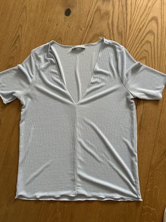 T-Shirt Zara, hellblau Gr. S