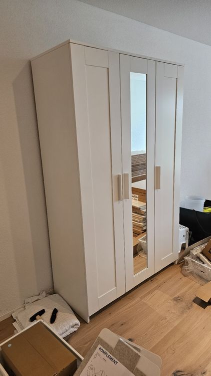 Schrank Weiss 3 Türig mit Spiegel | Kaufen auf Ricardo