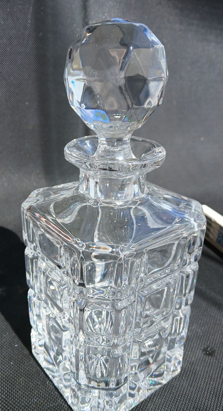 Lambert Caraffe: Val Saint Lambert, wunderschöne massive Bleikristall Karaffe – Usato da Frasnacht venduto da ale_g288
