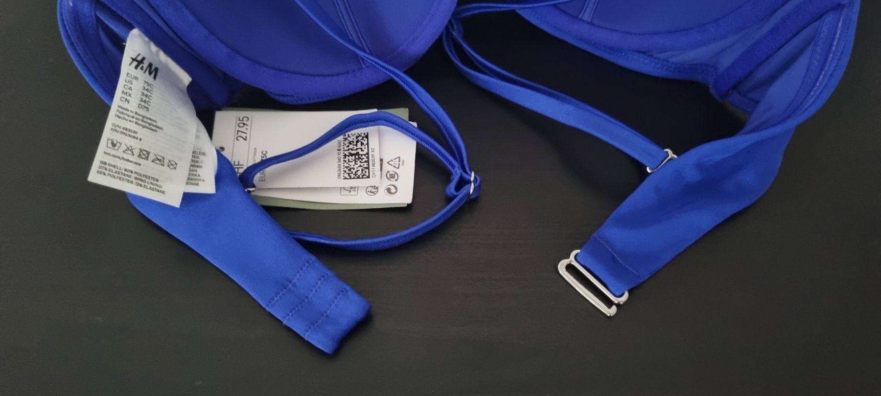 H&M Costumi da bagno & Bikini: Bikini Oberteil Bandeau - 75C von H&M – Nuovo e nell'imballaggio originale da Affoltern am Albis venduto da thingsANDthings 2