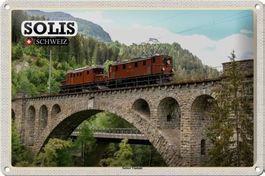 Blechschild-RHB-SOLISER VIADUKT