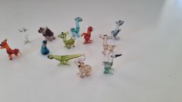 Mini-Glasfiguren Set, 11 Stück,Tiere, neuwertig, top!