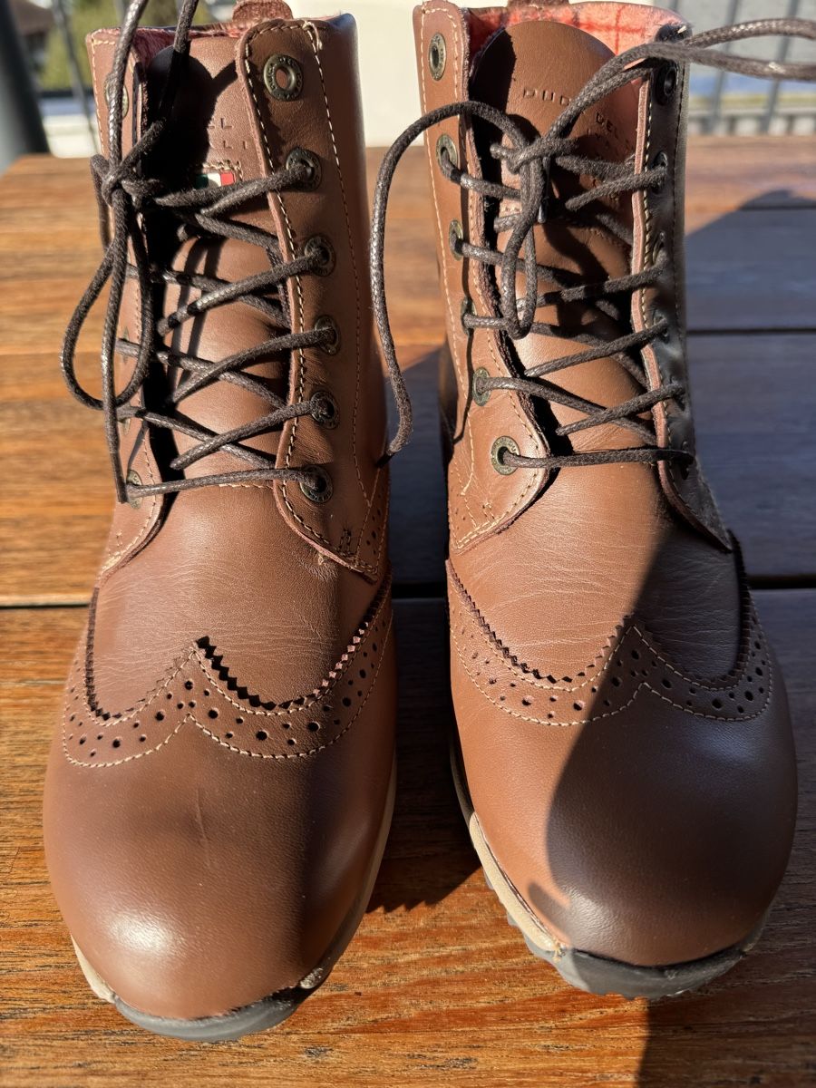 Scarpe da donna: Golfschuhe Leder Braun, Grösse 38 – Nuovo (secondo la descrizione) da Bolligen venduto da Newyork63 2