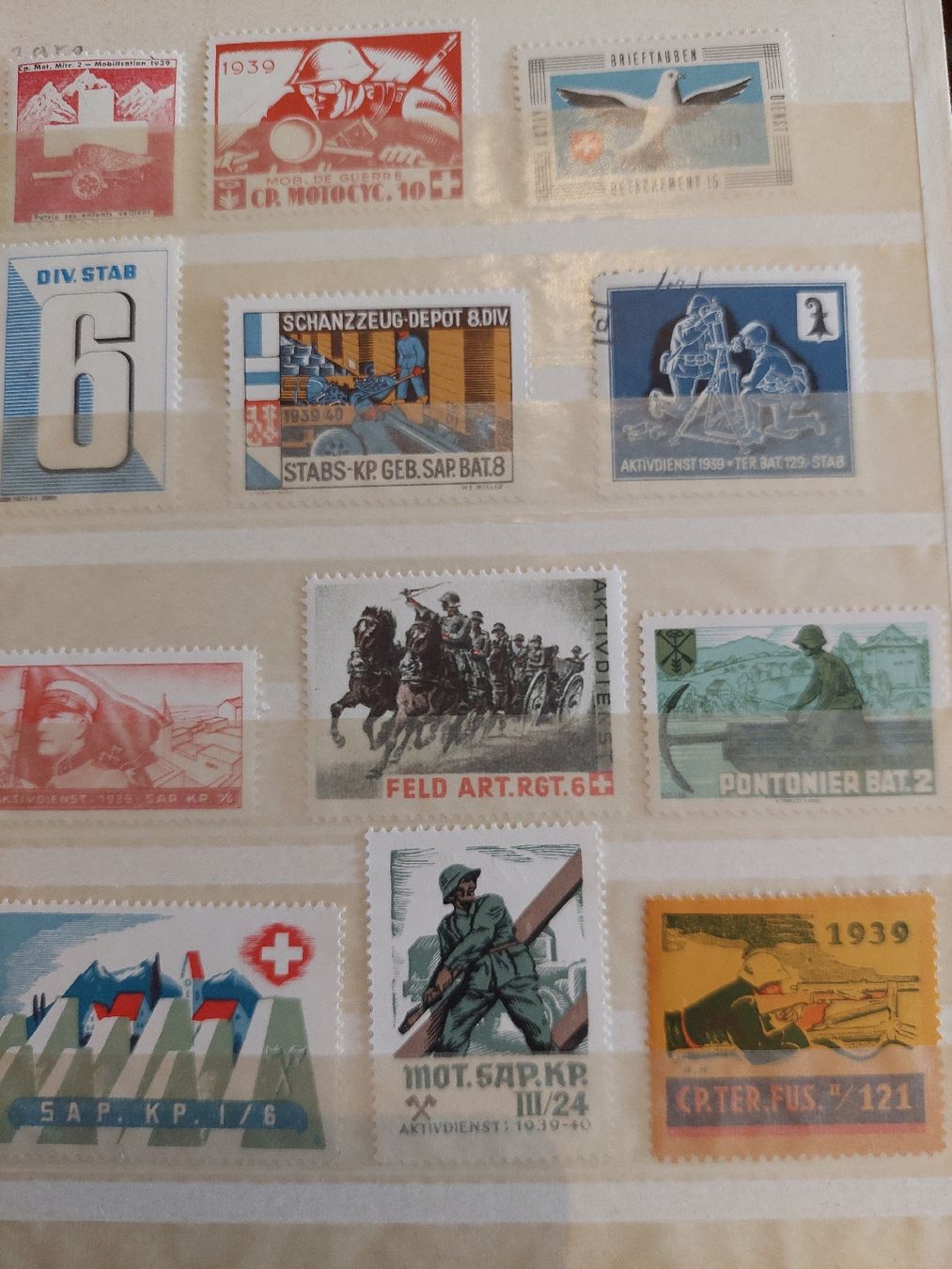 Alle Briefmarken: Timbres Suisse militaire  – Gebraucht aus Le Locle von wchs 4