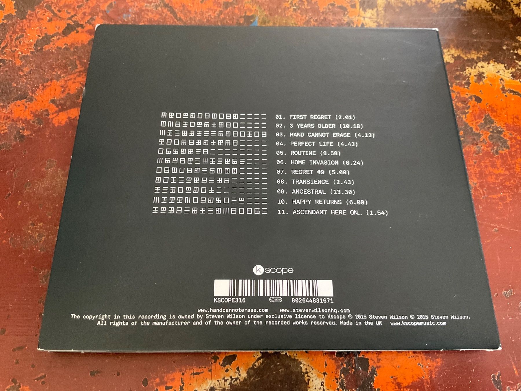 CD: Steven Wilson Hand cannot erase Digipack CD – Nuovo (secondo la descrizione) da Delémont venduto da vinylfreak01 1