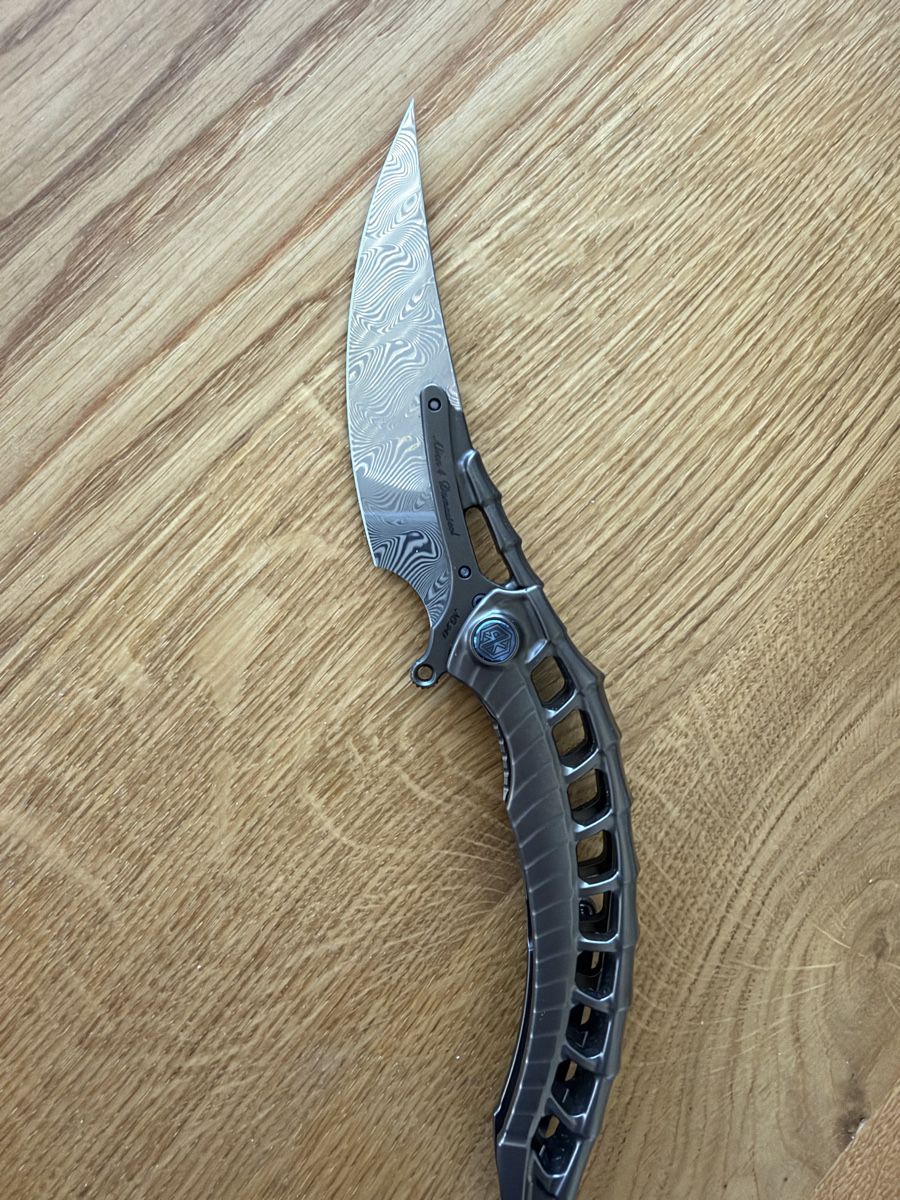 Couteaux de poche: Rike Alien 4 Framelock Damascus Knife – Neuf (Voir description) à Affoltern am Albis par gpi_q8jk