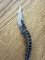 Rike Alien 4 Framelock Damascus Knife