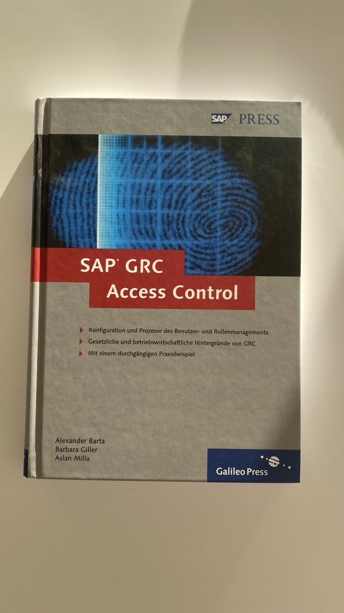 Bücher: SAP GRC Access Control - Fachbuch Galileo Press – Gebraucht aus Münchringen von loo_b7bd