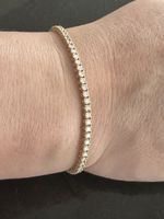 Diamant Tennisarmband 18K Gelbgold, 4.15 ct