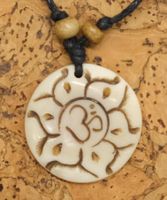 Halskette Lotus Om mit Anhänger