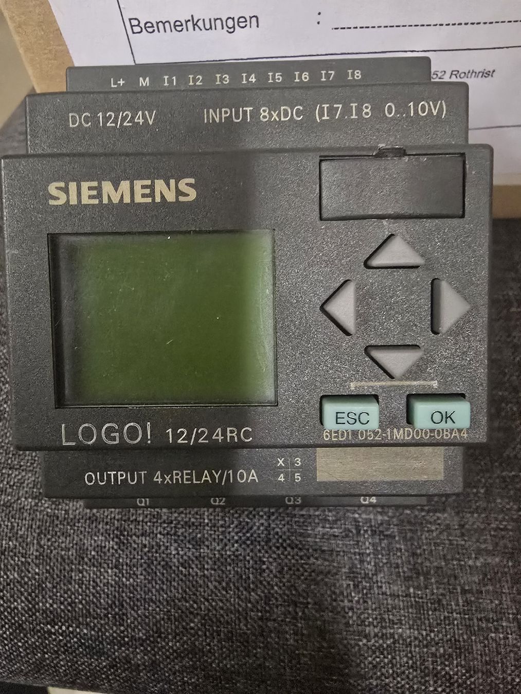 Siemens Sistema di controllo: Siemens 12/24RC Logikmodul  – Usato da Niederbipp venduto da Em.Ai