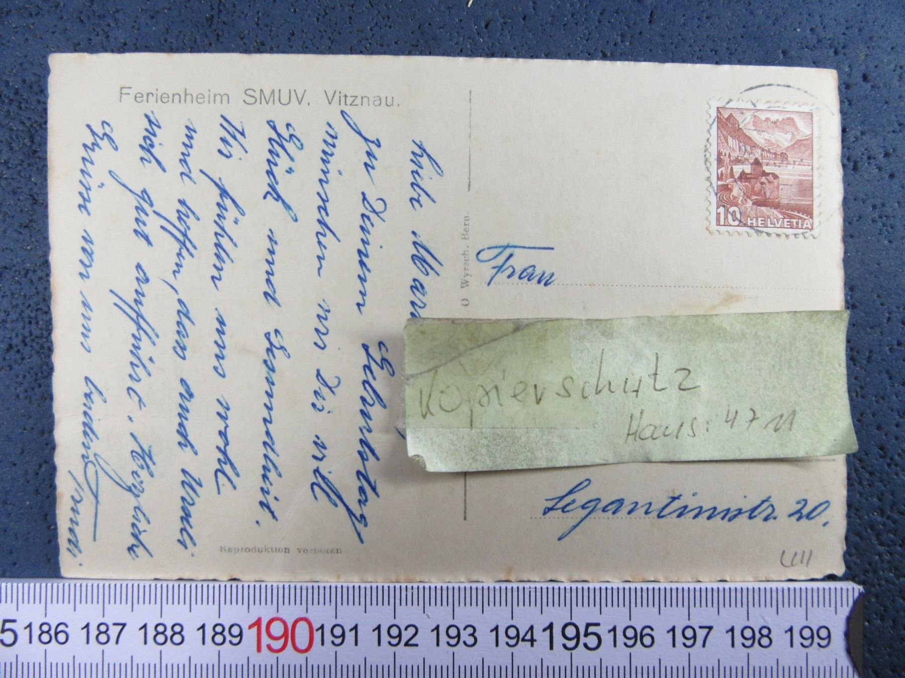 Cartoline postali: VITZNAU SMUV FERIENHEIM LUFTBILD LU AK – Usato da Ettingen venduto da Hausi4711 1