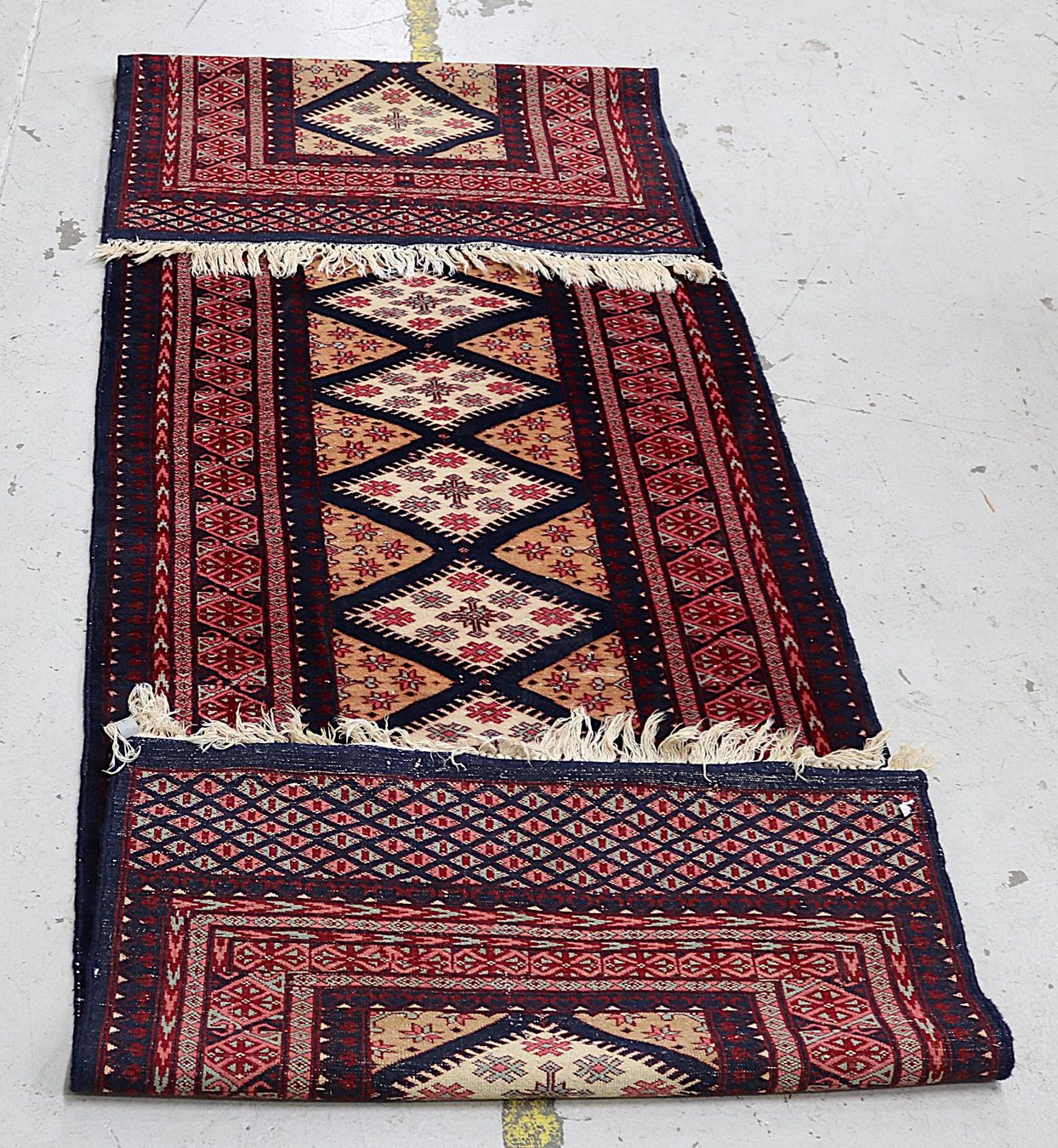 Tappeti: Läufer rot beige mit Rautenmuster – Usato da Volketswil venduto da brockipfannenstil 6
