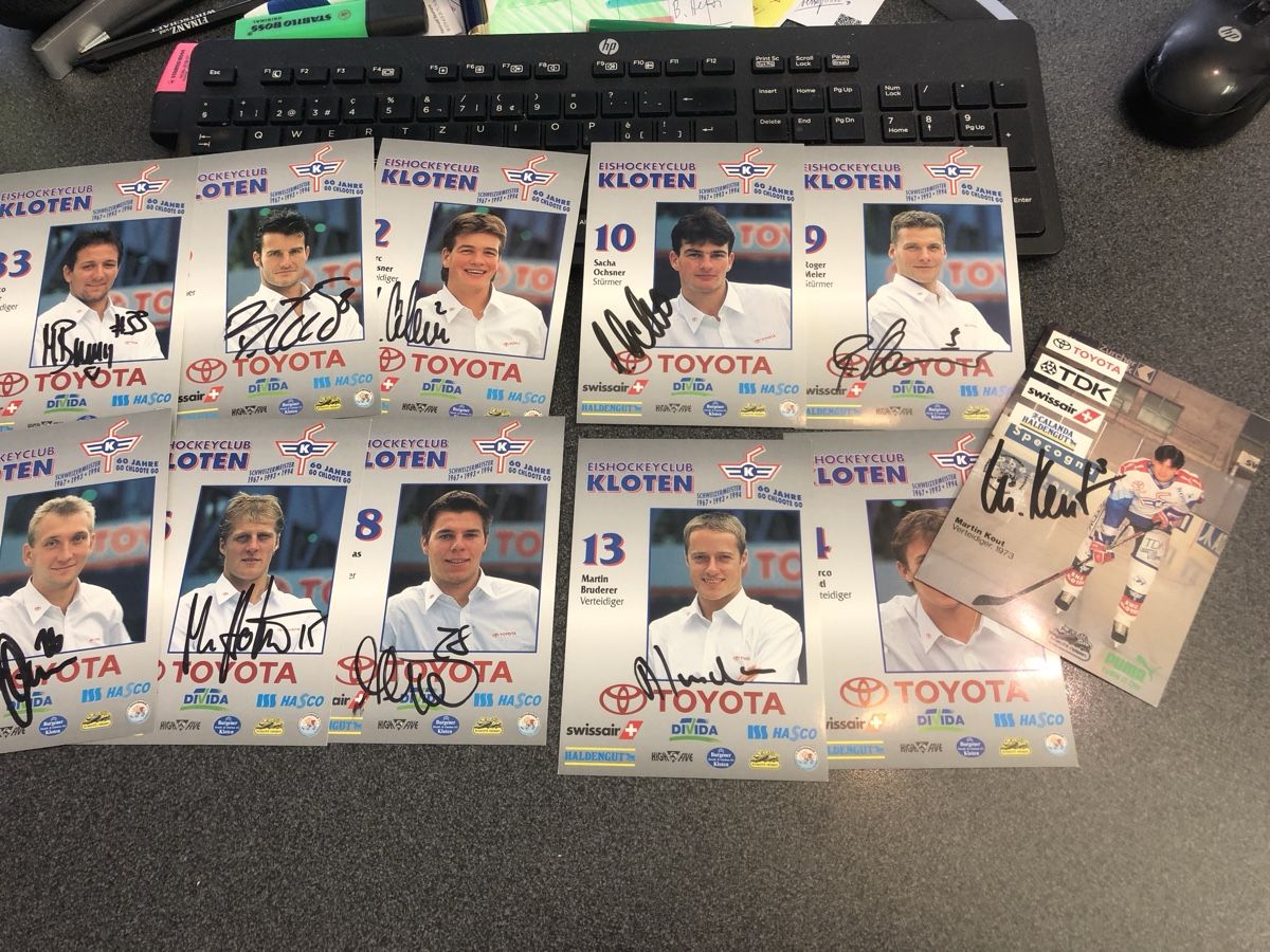 Autografi: 45 Original Autogrammkarten KLOTEN FLYERS – Usato da Lufingen venduto da Rac0 4