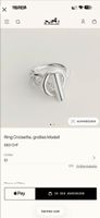 Bague hermès argent - taille 51 