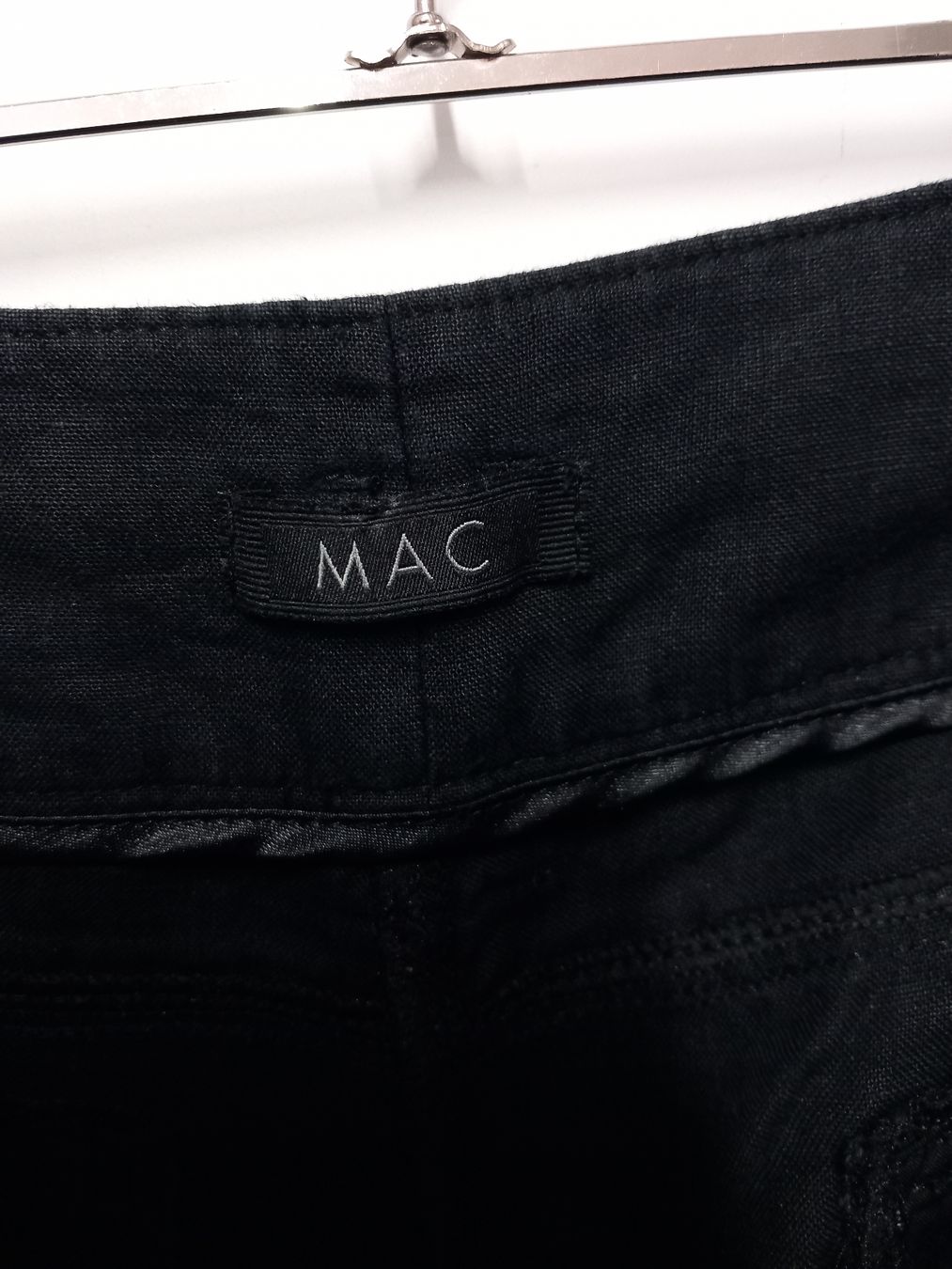 Pantalons: MAC Leinenhose Gr.42 schwarz, elegant – D'occasion à Gwatt (Thun) par umwelt-brocki 3