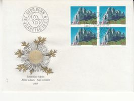 SBK 468 im 4er-Block FDC