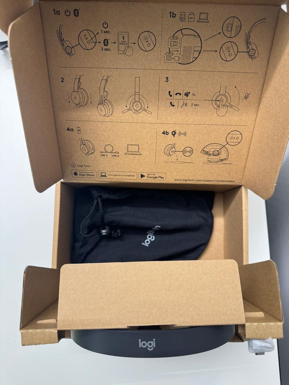 Logitech Cuffie: 10x Logitech Zone Wireless mit Ladestation – Usato da Schaffhausen venduto da gvs-it 5