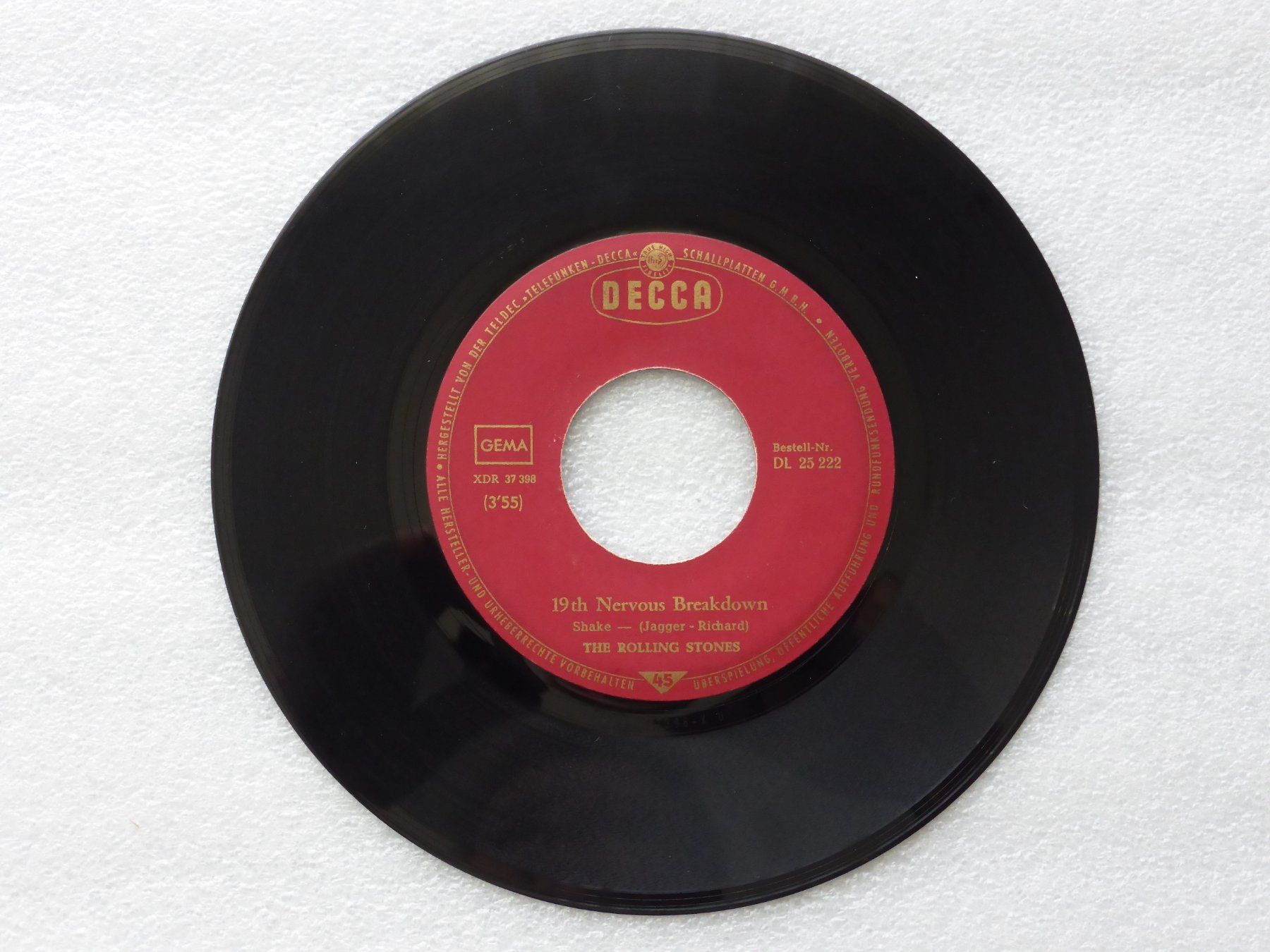 Dischi in vinile: Vinyl Single   THE ROLLING STONES – Usato da Küssnacht am Rigi venduto da Mondkinder 1