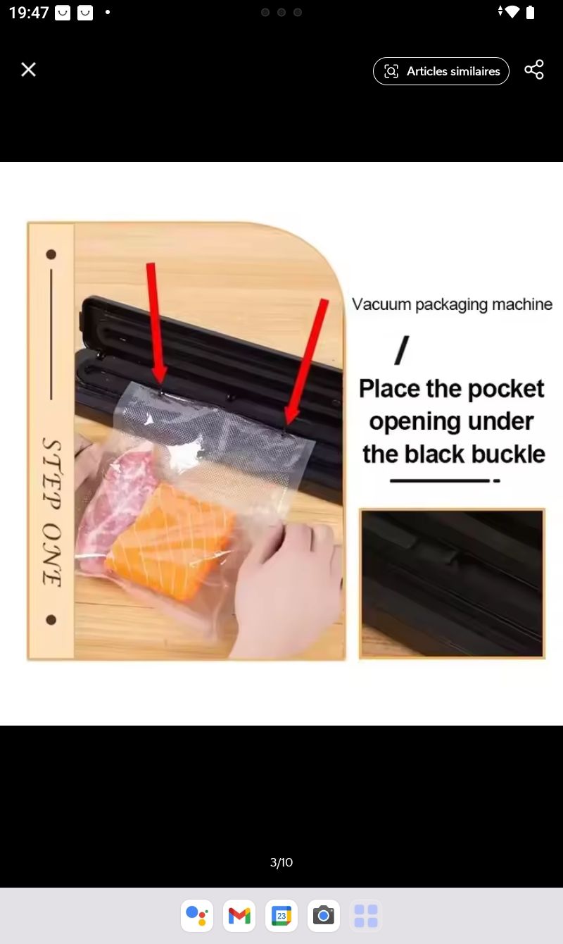 Toutes les machines: Machine sous vide, scelleuse aliments +10 sacs inclus – Neuf avec emballage d'origine à Genève par web_hfc6 4
