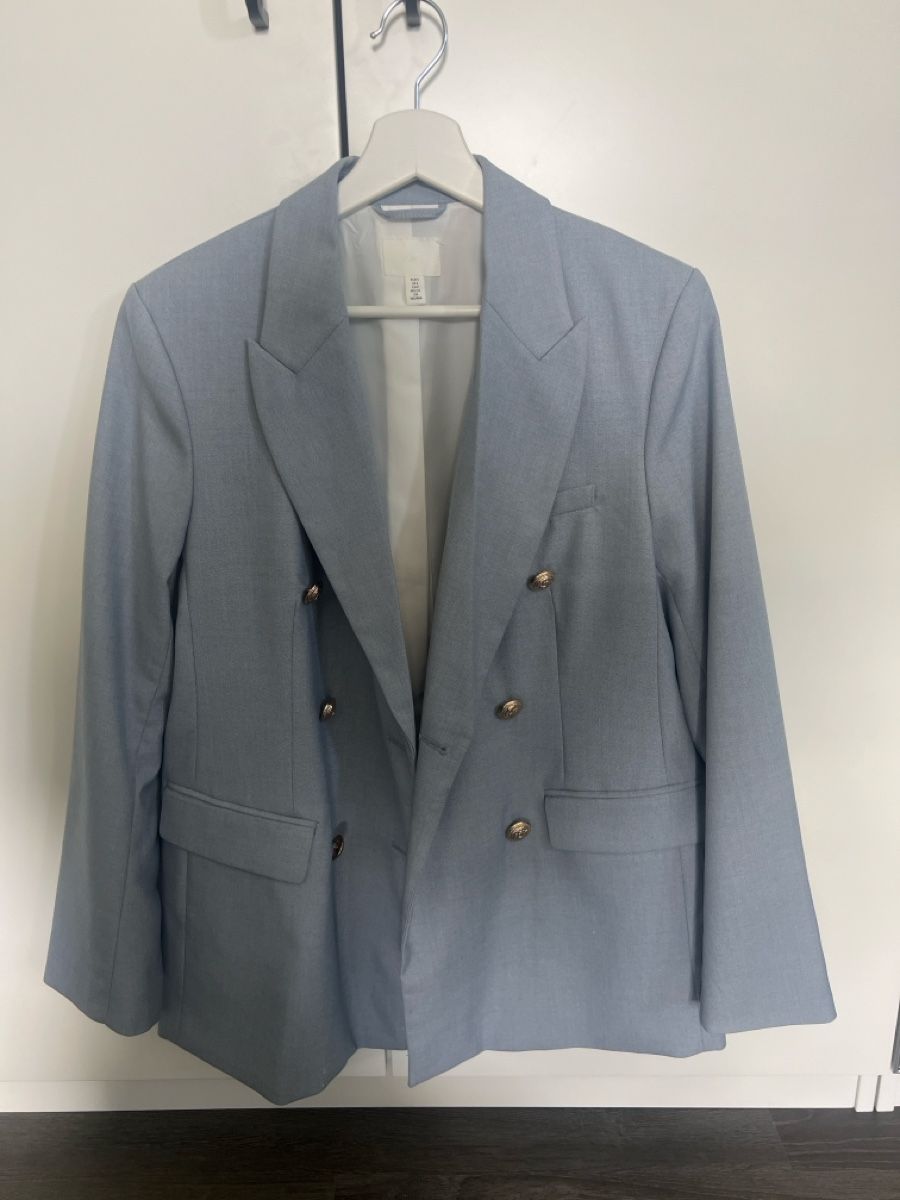 H&M Completi & Tailleur: H&M Anzug, hellblau, Blazer S, Hose 34 – Nuovo (secondo la descrizione) da Brittnau venduto da A.Romeo