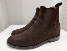 Navyboot Chelsea Boots Wildleder Dunkelbraun Gr. 44