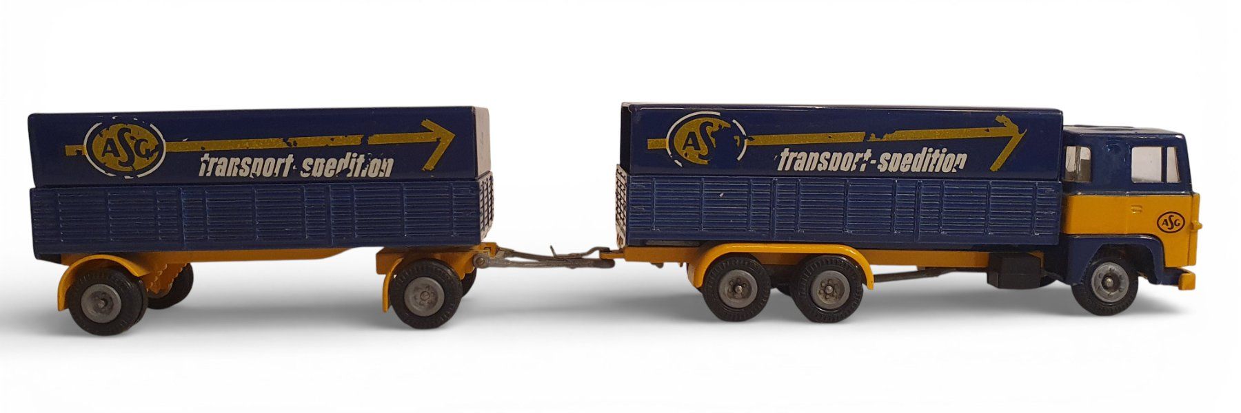 Tekno Modellini d'auto: Tekno ASG  Lastwagen mit Anhänger – Usato da Flawil venduto da JaguarXJSHE 1